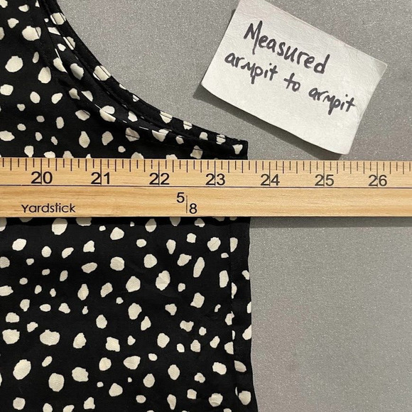 Uniqlo Black and White Polka Dot Blouse - Picture 8 of 9